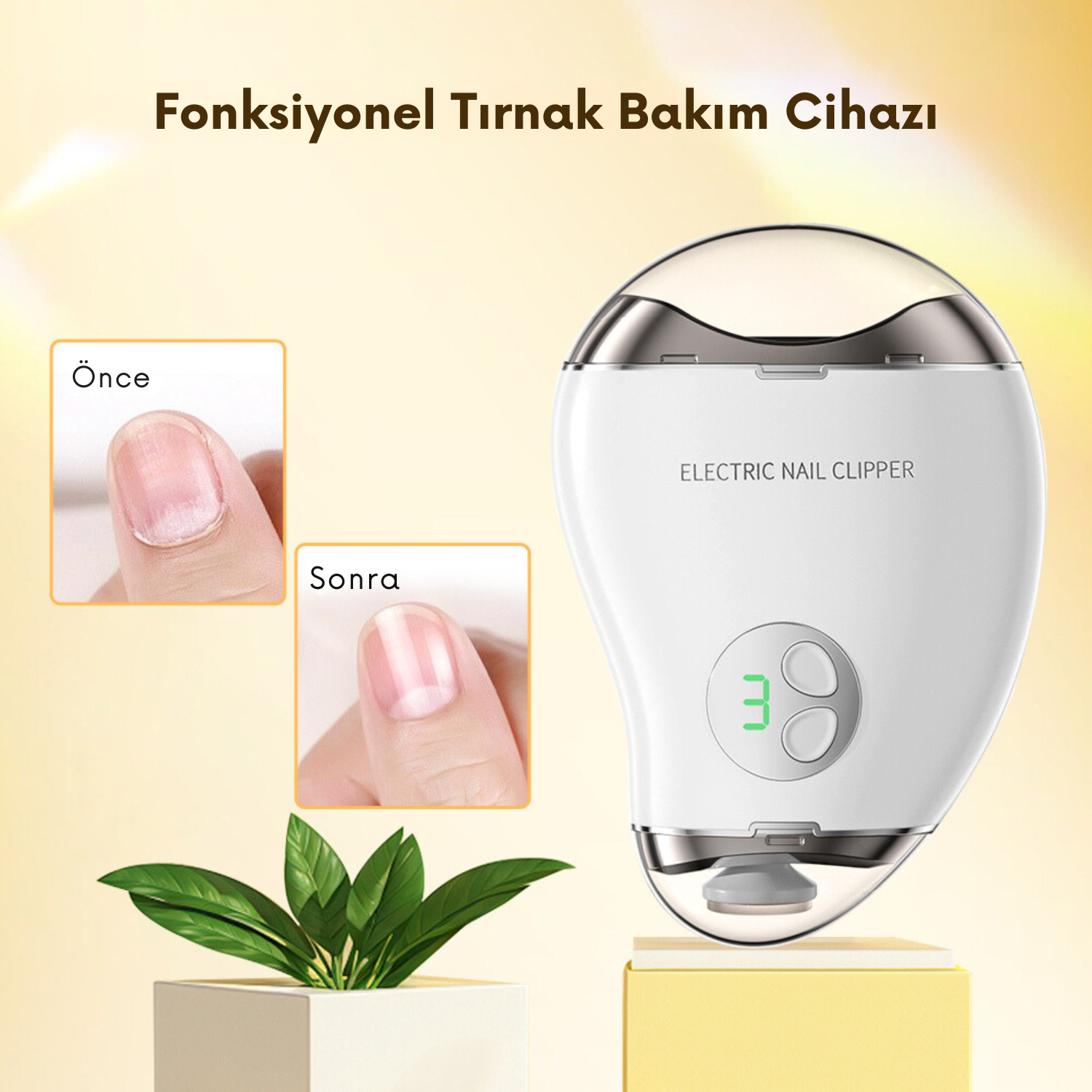 2'si bir arada Elektrikli Tırnak Makası ve Törpüsü